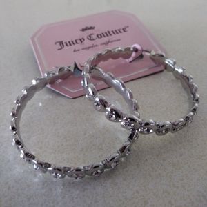 Juicy Couture Silver Hoop Earrings
